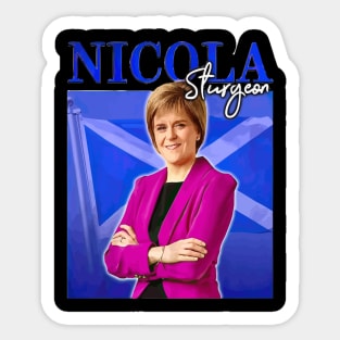 Nicola Sturgeon Retro Sticker